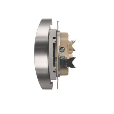 Simon 54 Nature Gniazdo wtyczkowe z uziemieniem z przesłonami podwójne do ramek NATURE 16A 250V zaciski śrubowe srebrny mat DGZ2MZN.01/43 KONTAKT (DGZ2MZN.01/43)