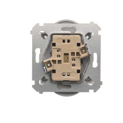 Simon 54 Nature Gniazdo wtyczkowe z uziemieniem z przesłonami podwójne do ramek NATURE 16A 250V zaciski śrubowe srebrny mat DGZ2MZN.01/43 KONTAKT (DGZ2MZN.01/43)