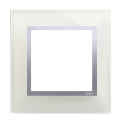 Simon 54 Nature Ramka 1-krotna Nature-Szkło SREBRNA MGŁA IP20/IP44* (*IP44-należy zastosować uszczelkę ramki DUN1) DRN1/71 KONTAKT (DRN1/71)