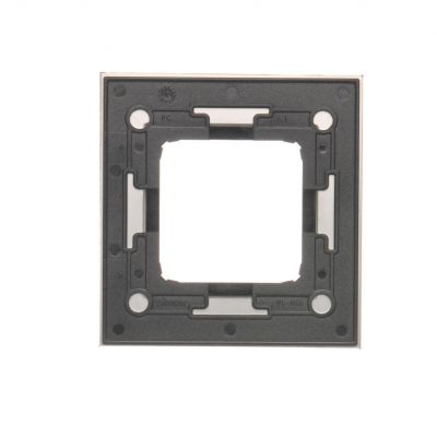 Simon 54 Nature Ramka 1-krotna Nature-Szkło SREBRNA MGŁA IP20/IP44* (*IP44-należy zastosować uszczelkę ramki DUN1) DRN1/71 KONTAKT (DRN1/71)