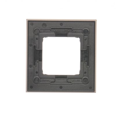 Simon 54 Nature Ramka 1-krotna Nature-Metal SATYNOWY BLASK IP20/IP44* (*IP44-należy zastosować uszczelkę ramki DUN1) DRN1/79 KONTAKT (DRN1/79)