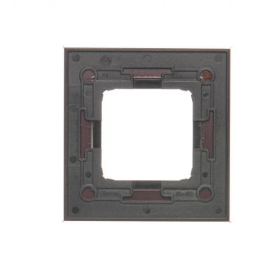 Simon 54 Nature Ramka 1-krotna Nature-Szkło KUSZĄCA ŚLIWKA IP20/IP44* (*IP44-należy zastosować uszczelkę ramki DUN1) DRN1/89 KONTAKT (DRN1/89)