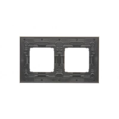 Simon 54 Nature Ramka 2-krotna Nature-Szkło KSIĘŻYCOWA LAWA IP20/IP44* (*IP44-należy zastosować zestaw uszczelek DUN2) DRN2/74 KONTAKT (DRN2/74)