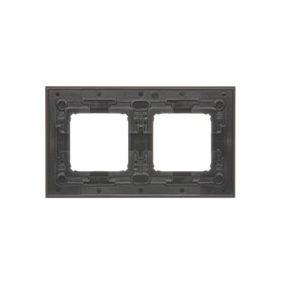 Simon 54 Nature Ramka 2-krotna Nature-Metal INOX YIN IP20/IP44* (*IP44-należy zastosować zestaw uszczelek DUN2) DRN2/78 KONTAKT (DRN2/78)