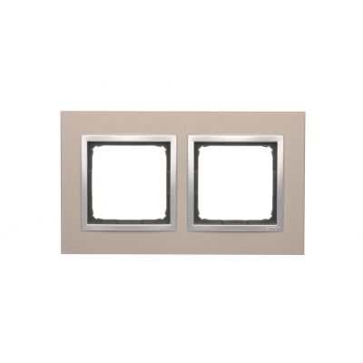 Simon 54 Nature Ramka 2-krotna Nature-Metal SATYNOWY BLASK IP20/IP44* (*IP44-należy zastosować zestaw uszczelek DUN2) DRN2/79 KONTAKT (DRN2/79)