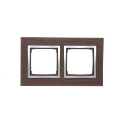 Simon 54 Nature Ramka 2-krotna Nature-Drewno SREBRNE WENGE IP20/IP44* (*IP44-należy zastosować zestaw uszczelek DUN2) DRN2/84 KONTAKT (DRN2/84)
