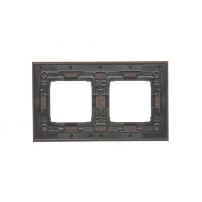Simon 54 Nature Ramka 2-krotna Nature-Drewno SREBRNE WENGE IP20/IP44* (*IP44-należy zastosować zestaw uszczelek DUN2) DRN2/84 KONTAKT (DRN2/84)