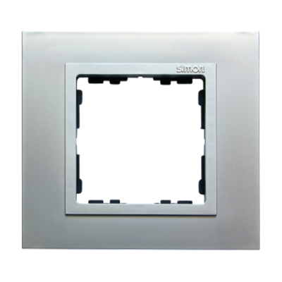 Simon 82 Nature Ramka 1-krotna Nature-metal Aluminium / pierścień aluminium mat 82917-33 KONTAKT (82917-33)