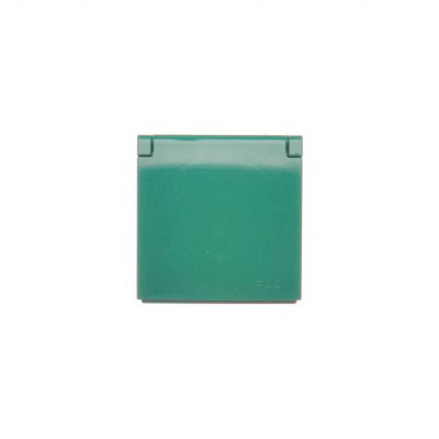 Simon 54 Pokrywa gniazda do wersji IP44 z przesłonami zielona *Wymagana uszczelka IP44 do ramki DGZ1BUZP/33 KONTAKT (DGZ1BUZP/33)