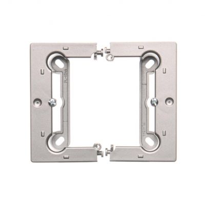 Simon Basic Neos Puszka natynkowa pojedyncza składana do ramek Basic NEOS. Głębokość 40 mm. (1 szt. PSCS/.. = 2 elementy) stal inox PSCS/21 KONTAKT (PSCS/21)