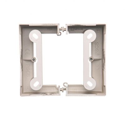 Simon Basic Neos Puszka natynkowa pojedyncza składana do ramek Basic NEOS. Głębokość 40 mm. (1 szt. PSCS/.. = 2 elementy) satynowy PSCS/29 KONTAKT (PSCS/29)