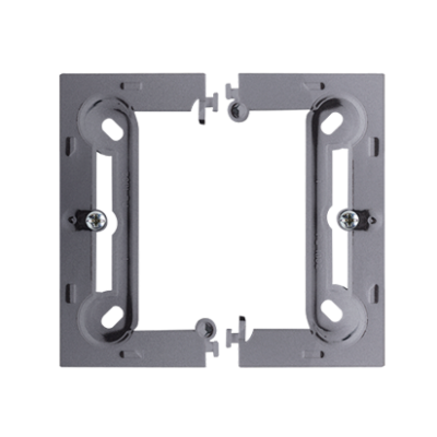 Simon Basic Neos Puszka natynkowa pojedyncza składana do ramek Basic NEOS. Głębokość 40 mm. (1 szt. PSCS/.. = 2 elementy) srebrny mat PSCS/43 KONTAKT (PSCS/43)