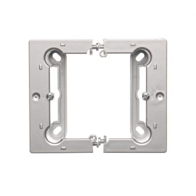 Simon Basic Neos Puszka natynkowa pojedyncza składana do ramek Basic NEOS. Głębokość 40 mm. (1 szt. PSCS/.. = 2 elementy) srebrny mat PSCS/43 KONTAKT (PSCS/43)