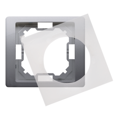 Simon Basic Neos Ramka 1-krotna NEOS do wersji bryzgoszczelnej IP44 z uszczelką stal inox BMRC1B/21 KONTAKT (BMRC1B/21)