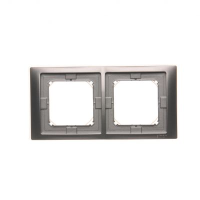 Simon Basic Neos Ramka 2-krotna NEOS do wersji bryzgoszczelnej IP44 z kompletem uszczelek stal inox BMRC2B/21 KONTAKT (BMRC2B/21)