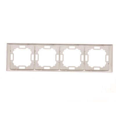 Simon Basic Neos Ramka 4-krotna NEOS – uniwersalna poziom i pion satynowy BMRC4/29 KONTAKT (BMRC4/29)