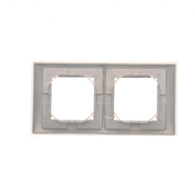 Simon Basic Neos Ramka 2-krotna NEOS do wersji bryzgoszczelnej IP44 z kompletem uszczelek srebrny mat BMRC2B/43 KONTAKT (BMRC2B/43)