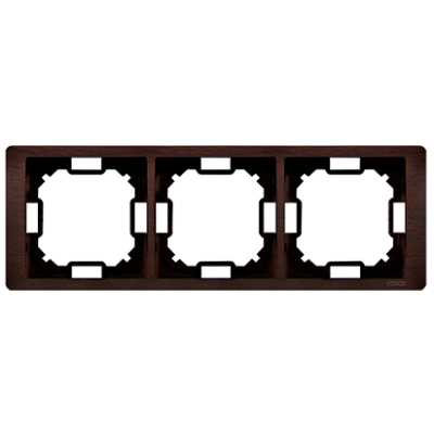 Simon Basic Neos Ramka 3-krotna NEOS – uniwersalna poziom i pion mahoniowy BMRC3/050 KONTAKT (BMRC3/050)