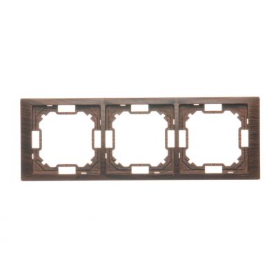 Simon Basic Neos Ramka 3-krotna NEOS – uniwersalna poziom i pion dębowy BMRC3/051 KONTAKT (BMRC3/051)