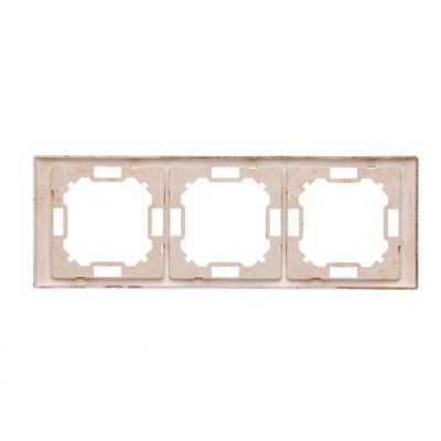 Simon Basic Neos Ramka 3-krotna NEOS – uniwersalna poziom i pion dębowy BMRC3/051 KONTAKT (BMRC3/051)