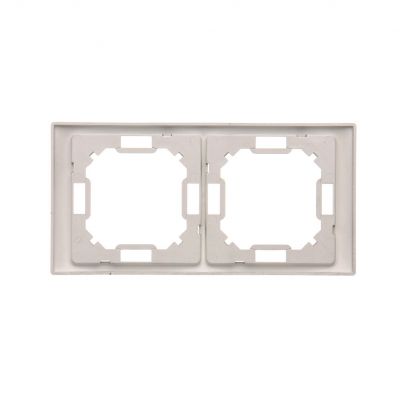 Simon Basic Neos Ramka 2-krotna NEOS – uniwersalna poziom i pion tytanowy BMRC2/052 KONTAKT (BMRC2/052)