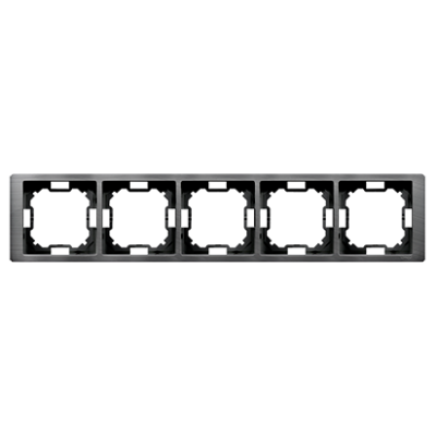 Simon Basic Neos Ramka 5-krotna NEOS – uniwersalna poziom i pion tytanowy BMRC5/052 KONTAKT (BMRC5/052)
