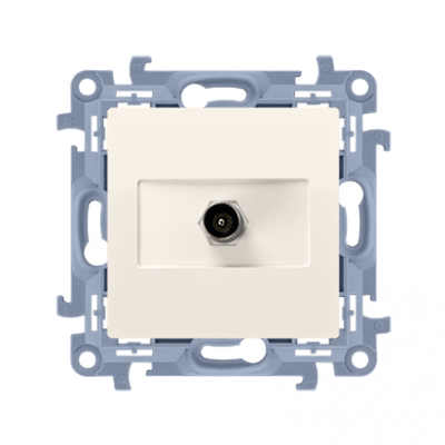 Simon 10 Gniazdo antenowe pojedyncze końcowe . Do instalacji indywidualnych krem CAK1.01/41 KONTAKT (CAK1.01/41)