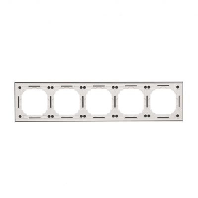 Simon 55 Ramka pięciokrotna 5-krotna Nature Szkło classic białe TRN5/181 KONTAKT (TRN5/181)