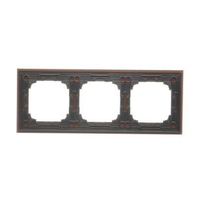 Simon 55 Ramka potrójna 3-krotna Nature Orzech TRN3/187 KONTAKT (TRN3/187)