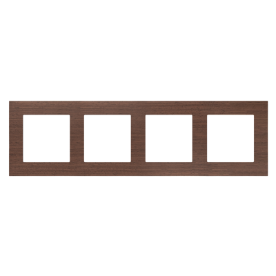 Simon 55 Ramka poczwórna 4-krotna Nature Orzech TRN4/187 KONTAKT (TRN4/187)