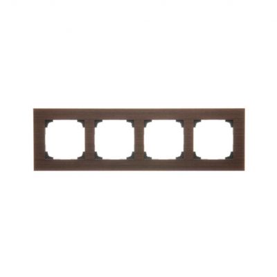 Simon 55 Ramka poczwórna 4-krotna Nature Orzech TRN4/187 KONTAKT (TRN4/187)