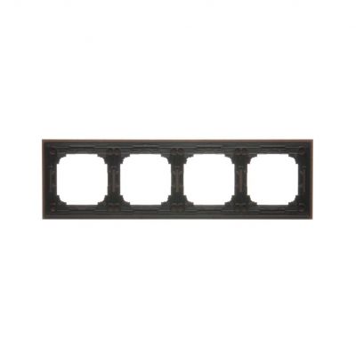 Simon 55 Ramka poczwórna 4-krotna Nature Orzech TRN4/187 KONTAKT (TRN4/187)