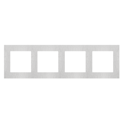 Simon 55 Ramka poczwórna 4-krotna Nature Inox klasyczny TRN4/188 KONTAKT (TRN4/188)
