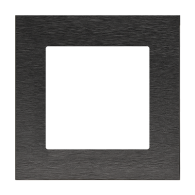 Simon 55 Ramka pojedyncza 1-krotna Nature Inox czarny TRN1/190 KONTAKT (TRN1/190)
