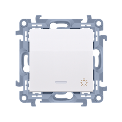 SIMON 10 Przycisk światło podświetlany BIAŁY CS1L.01/11 KONTAKT (CS1L.01/11)