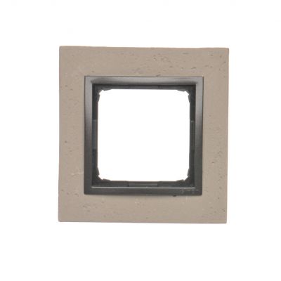 Simon 54 Nature Ramka 1-krotna Nature-Beton FUNDA MENTE IP20/IP44* (*IP44-należy zastosować uszczelkę ramki DUN1) DRN1/93 KONTAKT (DRN1/93)
