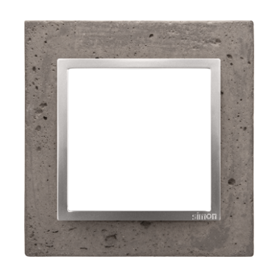 Simon 54 Nature Ramka 1-krotna Nature-Beton MOKRA ROBOTA IP20/IP44* (*IP44-należy zastosować uszczelkę ramki DUN1) DRN1/96 KONTAKT (DRN1/96)