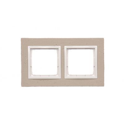 Simon 54 Nature Ramka 2-krotna Nature-Beton AL BETONE IP20/IP44* (*IP44-należy zastosować zestaw uszczelek DUN2) DRN2/91 KONTAKT (DRN2/91)