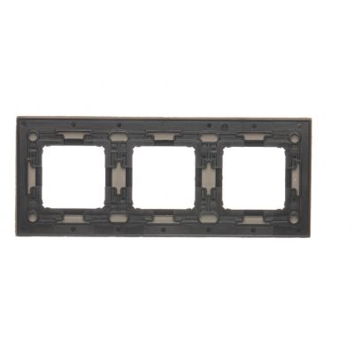 Simon 54 Nature Ramka 3-krotna Nature-Beton FUNDA MENTE IP20/IP44* (*IP44-należy zastosować zestaw uszczelek DUN3) DRN3/93 KONTAKT (DRN3/93)