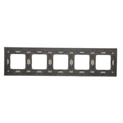 Simon 54 Nature Ramka 5-krotna Nature-Beton FUNDA MENTE IP20/IP44* (*IP44-należy zastosować zestaw uszczelek DUN5) DRN5/93 KONTAKT (DRN5/93)