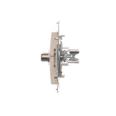 Simon 54 Gniazdo antenowe typu "F" podwójne . Do instalacji indywidualnych kremowy DASF2.01/41 KONTAKT (DASF2.01/41)