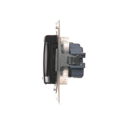 Simon 54 Gniazdo Schuko do wersji IP44 z przesłonami z uszczelką ramki 16A 250V zaciski śrubowe klapka transparentna brąz mat DGSZ1BZ.01/46A KONTAKT (DGSZ1BZ.01/46A)