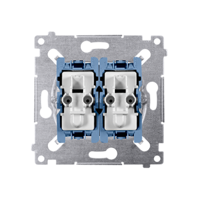 Simon 54 Łącznik krzyżowy podwójny (mechanizm) 10A 250V szybkozłączka SW7/2XM KONTAKT (SW7/2XM)