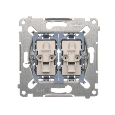 Simon 54 Łącznik krzyżowy podwójny (mechanizm) 10A 250V szybkozłączka SW7/2XM KONTAKT (SW7/2XM)