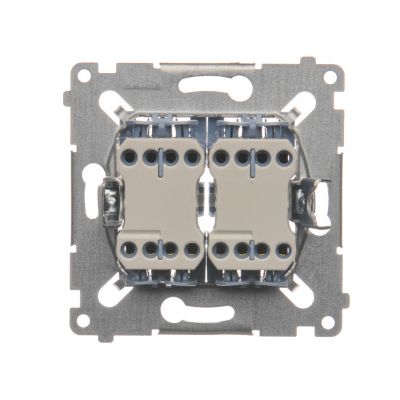 Simon 54 Łącznik krzyżowy podwójny (mechanizm) 10A 250V szybkozłączka SW7/2XM KONTAKT (SW7/2XM)
