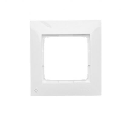Simon 54 Premium Ramka 1-krotna PREMIUM do puszek karton-gips IP20 / IP44 antybakteryjny biały DRK1/AB11 KONTAKT (DRK1/AB11)