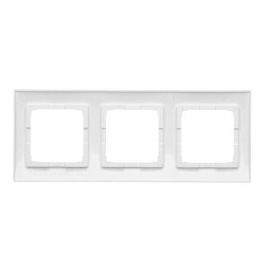 Simon 54 Premium Ramka 3-krotna PREMIUM do puszek karton-gips IP20 / IP44 antybakteryjny biały DRK3/AB11 KONTAKT (DRK3/AB11)