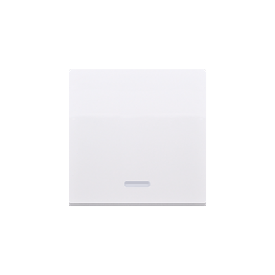 Simon 10 Klawisz pojedynczy z oczkiem do łączników / przycisków z podświetleniem biały CKW1L/11 KONTAKT (CKW1L/11)