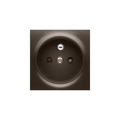 Simon 54 Pokrywa gniazda pojedynczego z przesłonami brąz mat DGZ1ZP/46 KONTAKT (DGZ1ZP/46)