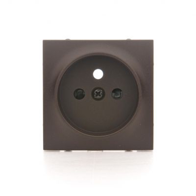 Simon 54 Pokrywa gniazda pojedynczego z przesłonami brąz mat DGZ1ZP/46 KONTAKT (DGZ1ZP/46)